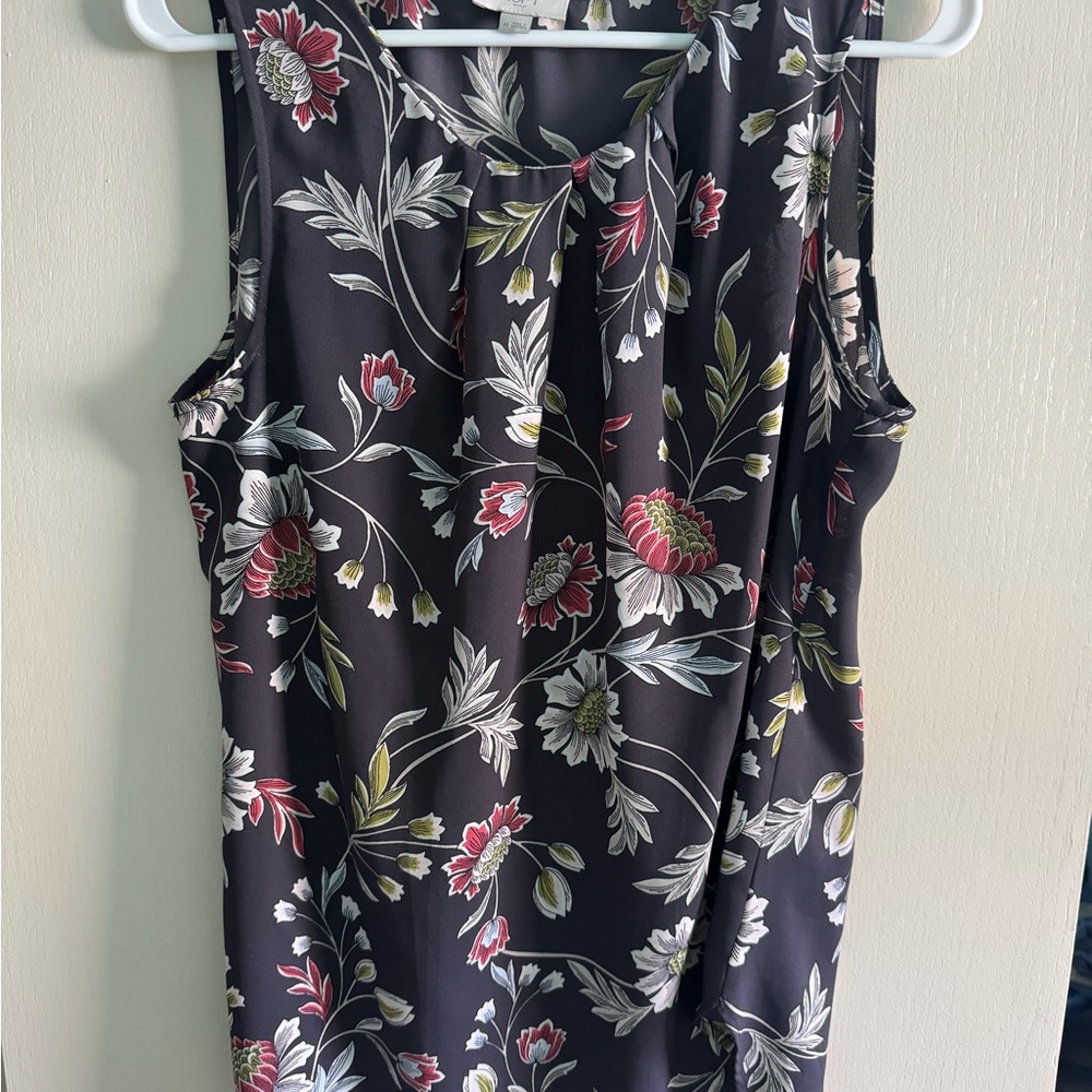 LOFT brand Women’s Floral Sleeveless Blouse